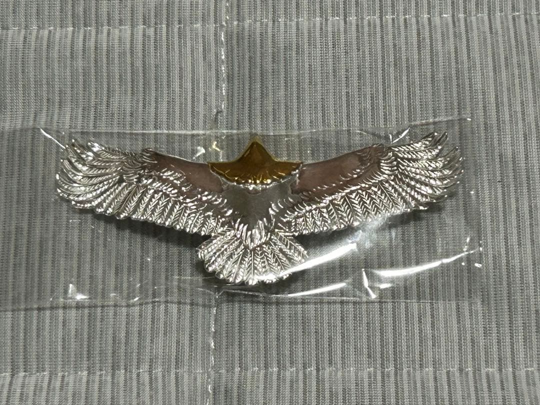イーグル　シルバー925 ゴールドヘッド　ハンドメイド　返品保証付　本物鑑定書有