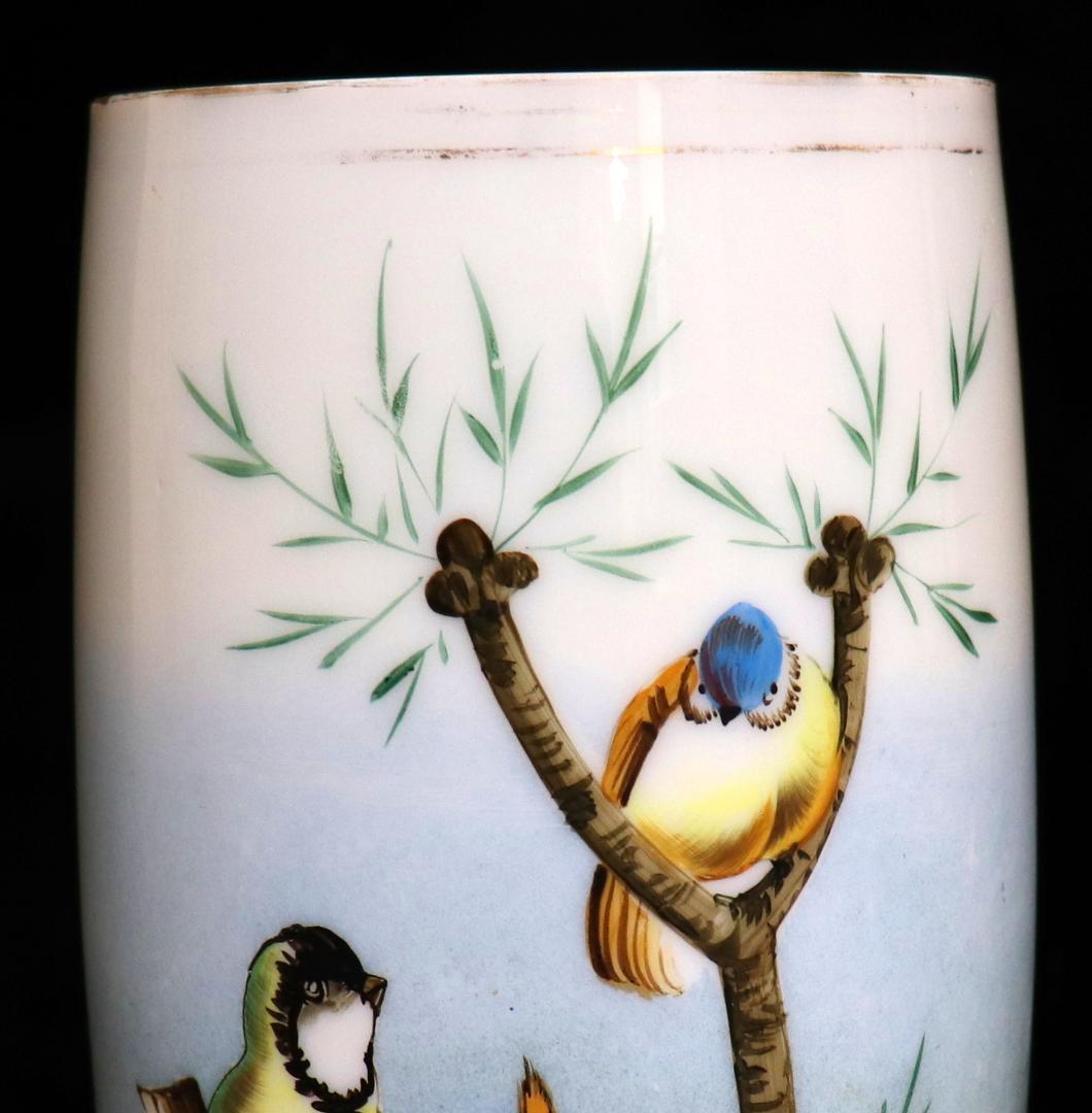 オールド・バカラ 極希少 31.3cm グラデーションオパーリンクリスタル製花瓶