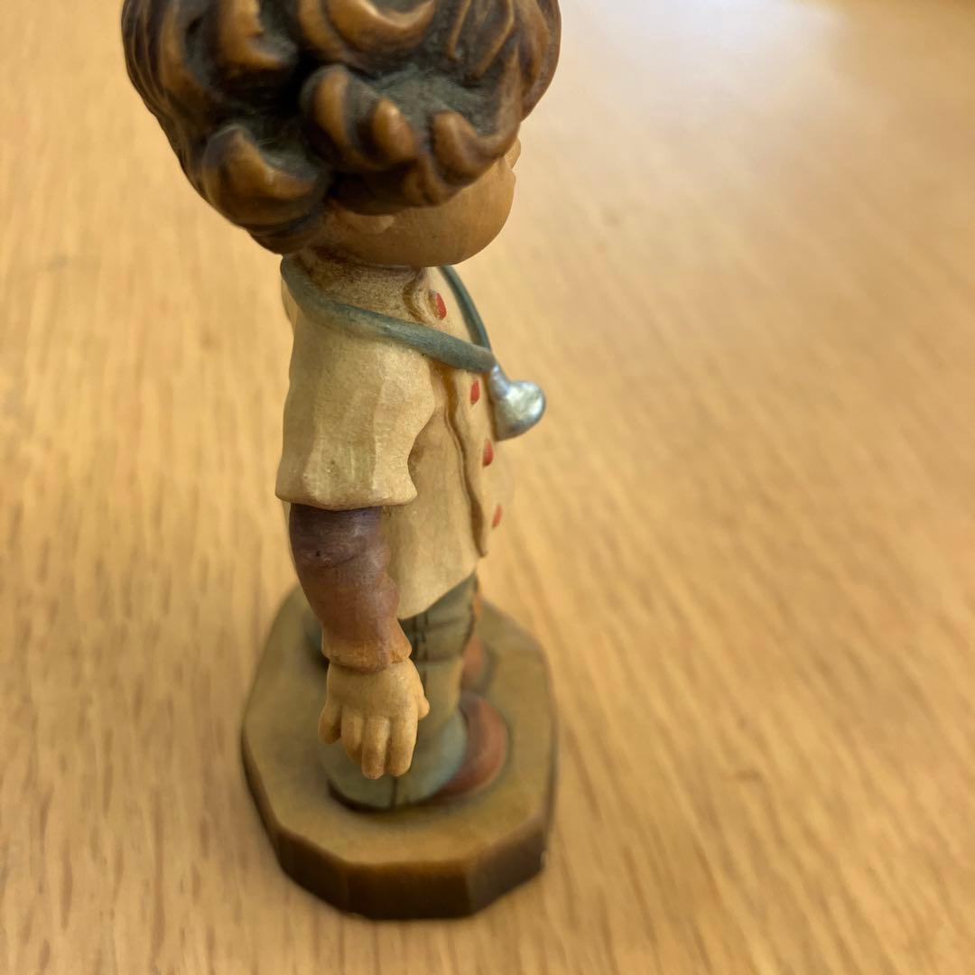 d*7様 アンリ人形 イタリア製 ドクターバッグを持つ少年 木彫り人形