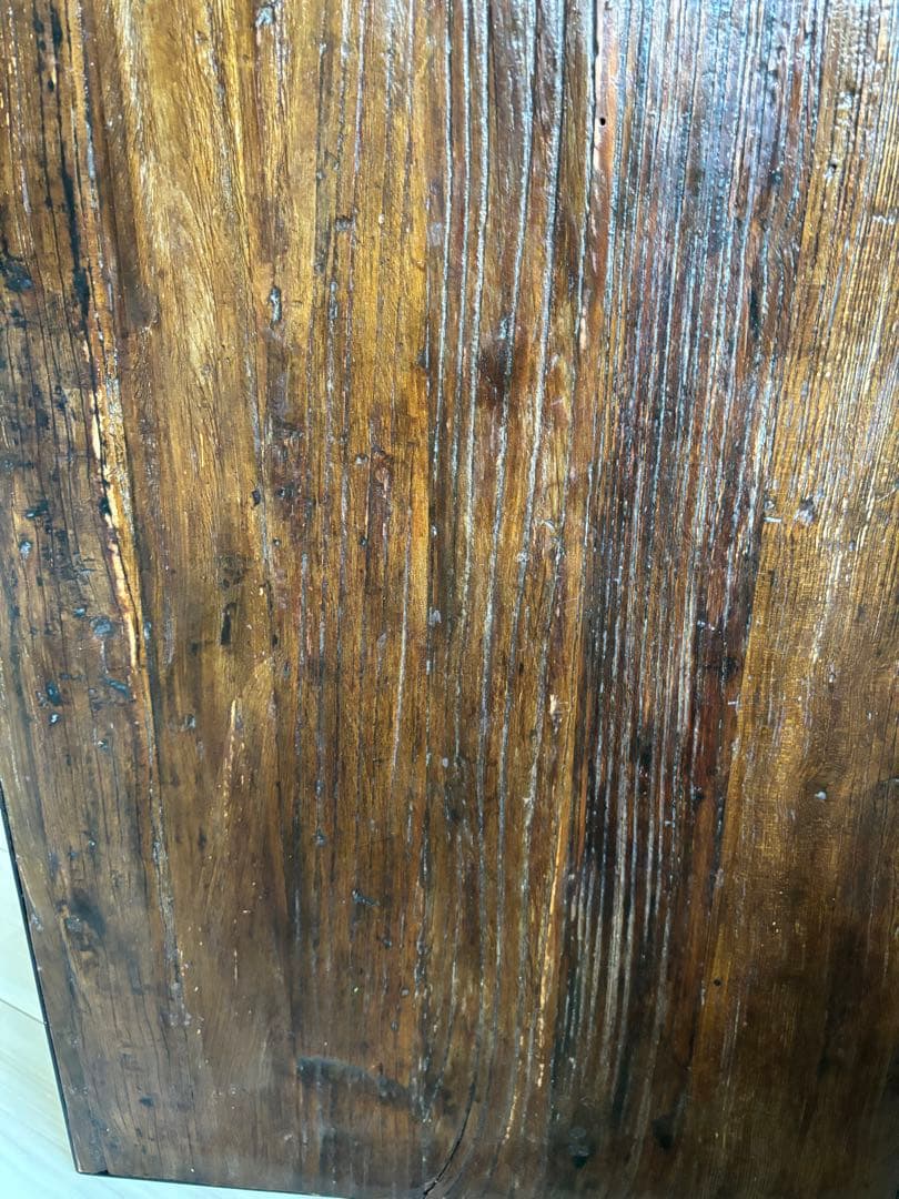 【引取り可】古材とアイアンのリビングローテーブル