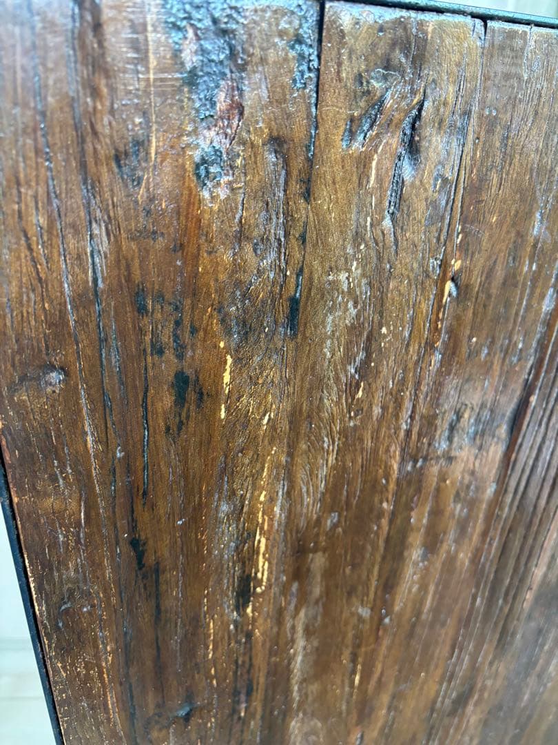 【引取り可】古材とアイアンのリビングローテーブル