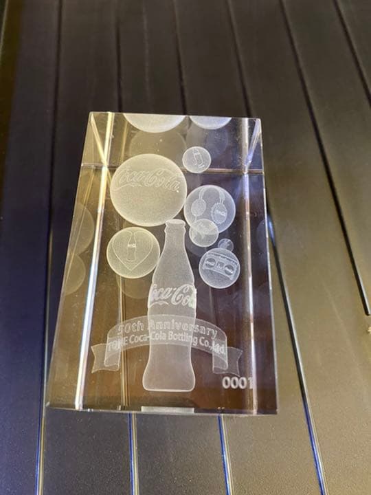 激レア　コカコーラ50周年記念クリスタルガラス