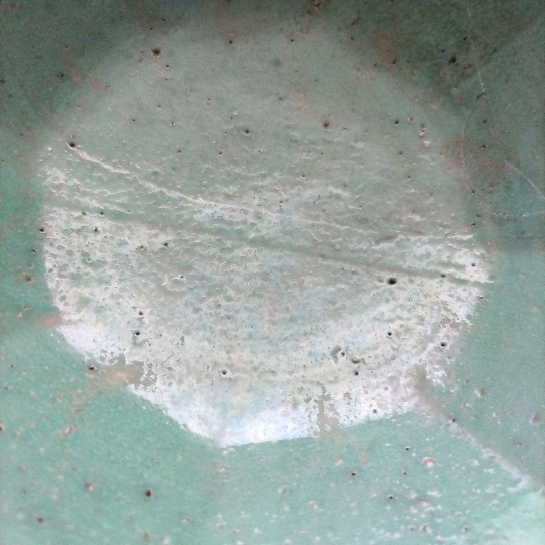 b中国古玩　粉彩　十錦手　色絵八角鉢　17.5cm