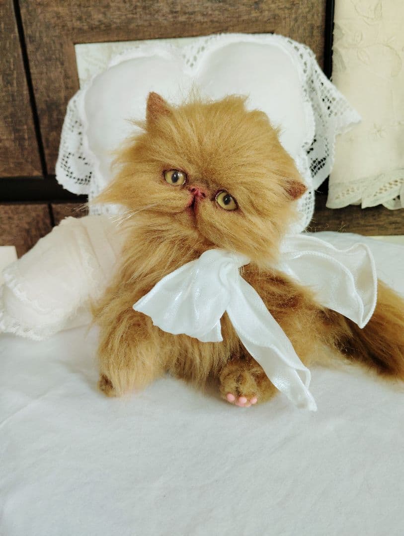 ちょっぴりお姉ちゃん♡エキゾチックロングヘア子猫ちゃん♡アートドール♡ぬいぐるみ