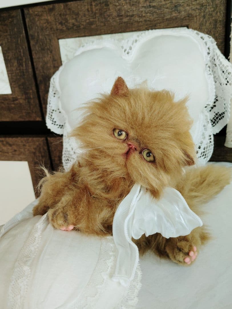 ちょっぴりお姉ちゃん♡エキゾチックロングヘア子猫ちゃん♡アートドール♡ぬいぐるみ