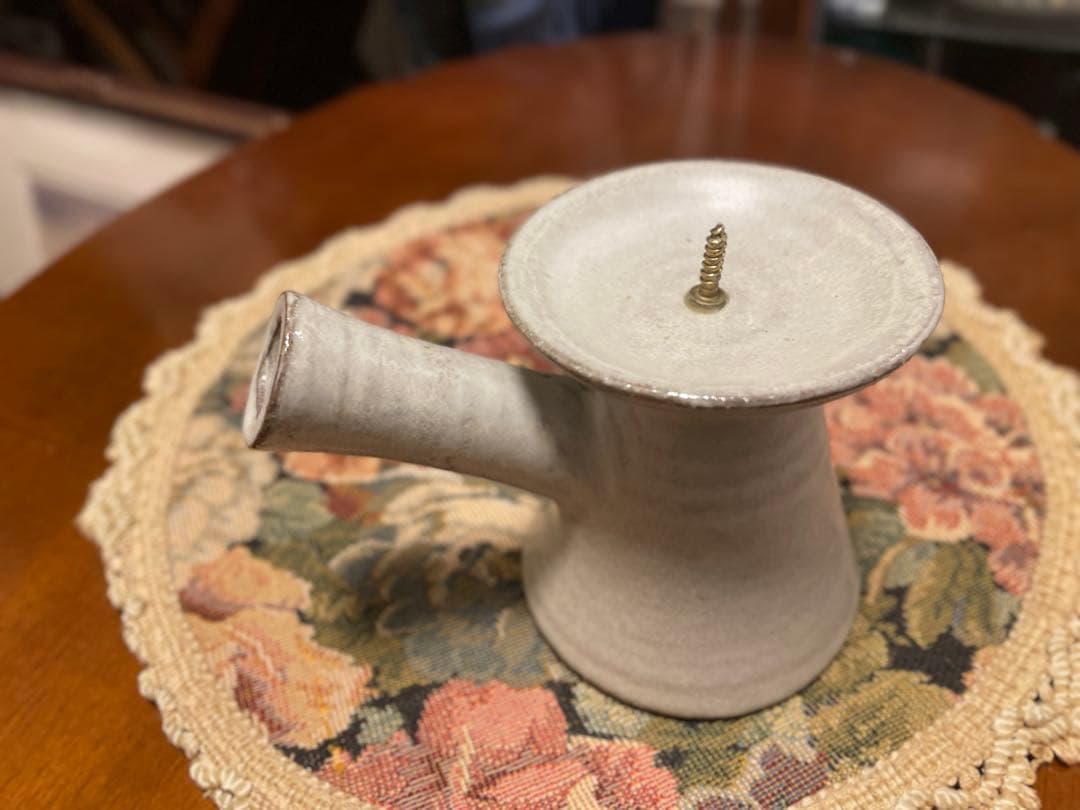 福光焼 キャンドルホルダー 陶器