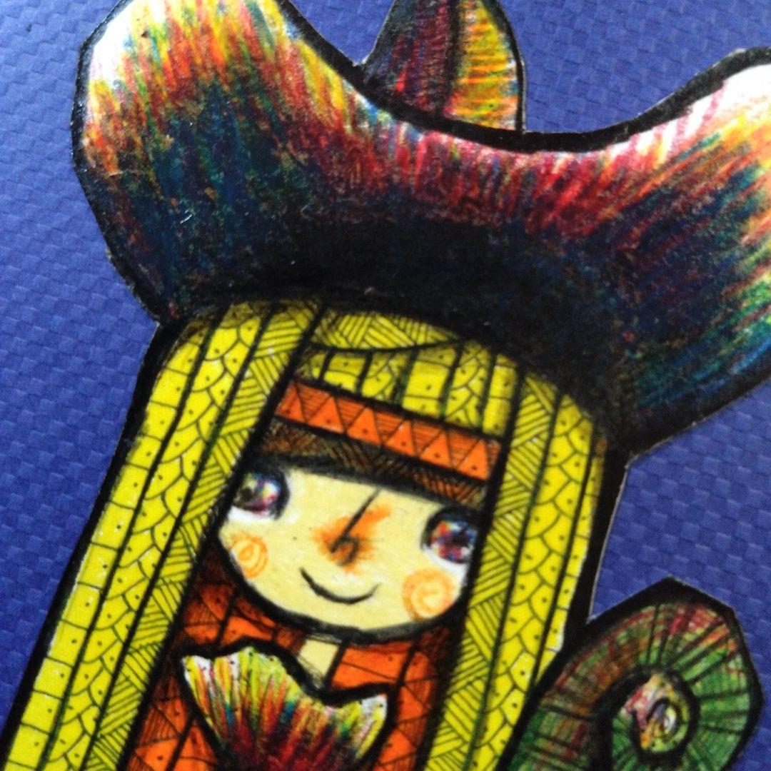 【ザビちゃん】【原画肉筆】魔女ちゃん