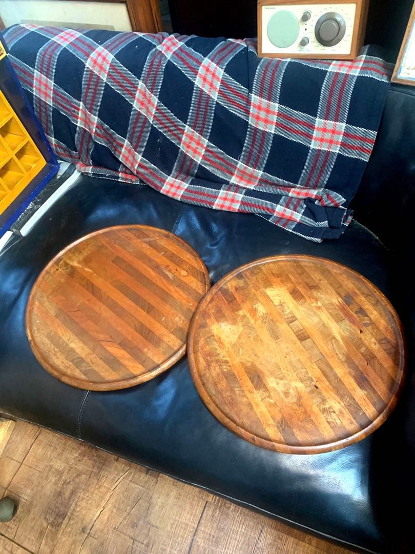 ヴィンテージ　ラウンドテーブルワゴン