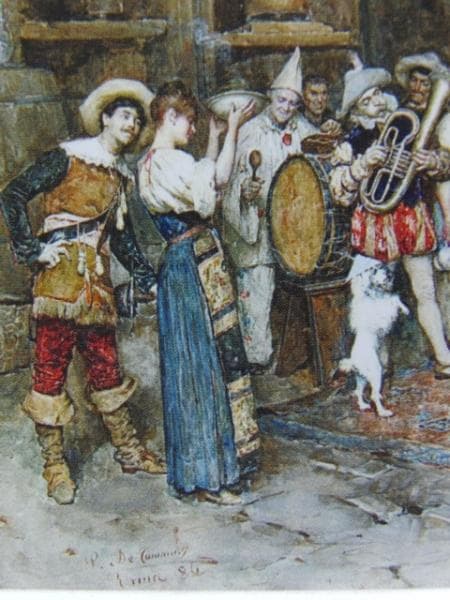 Publio Tommasi、Les Saltimbanques、希少画集より