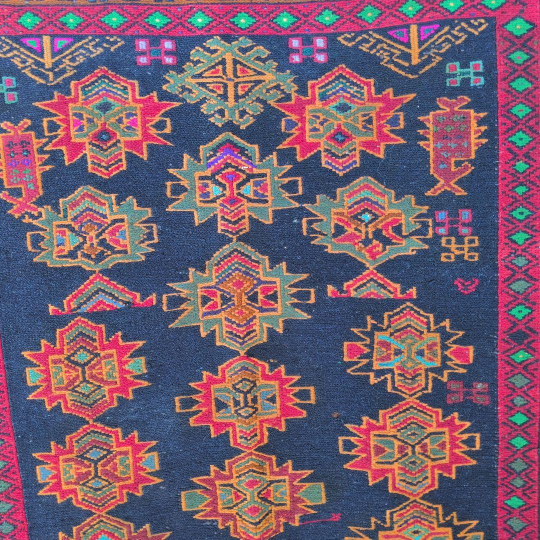 88x130cmキリム(1-13)カーペット・玄関マット・ギャッベ・じゅうたん