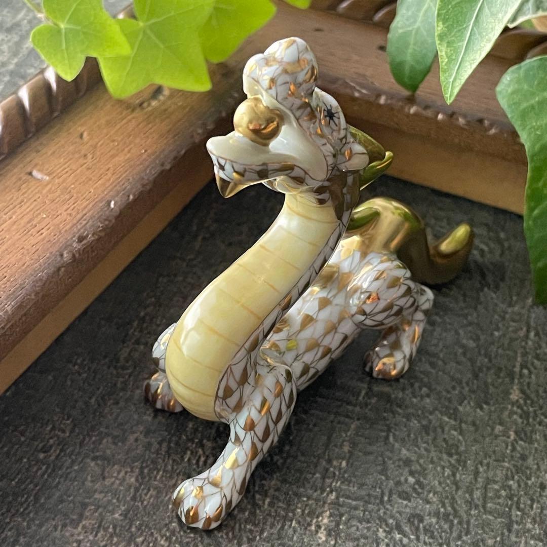 HEREND ゾディアック　十二支フィギュリン　金　20012年 龍