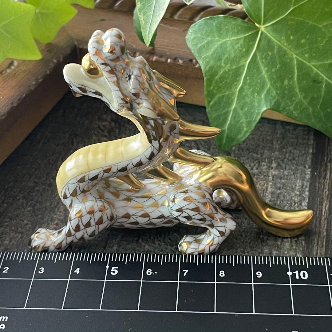 HEREND ゾディアック　十二支フィギュリン　金　20012年 龍