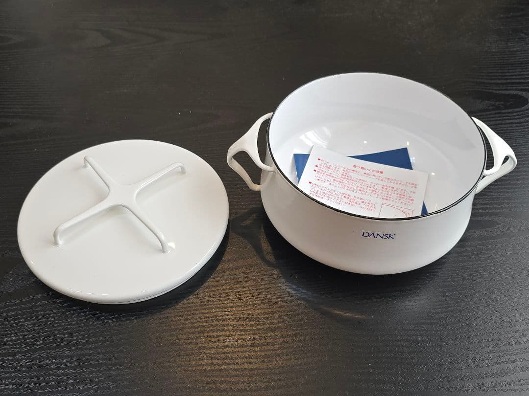 【新品未使用】DANSK Købenstyle両手鍋 白 18cmダンスク