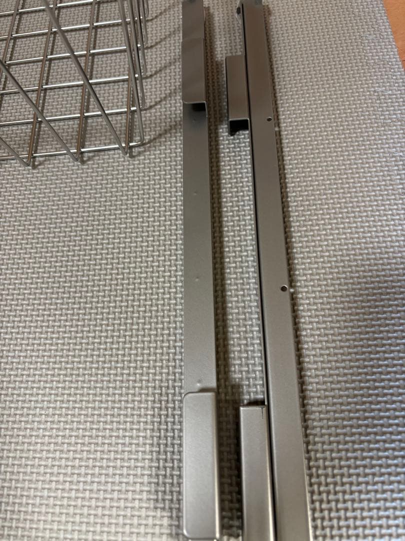 【2個セット】無印良品　ステンレス追加用ワイヤーバスケット幅８４ｃｍ