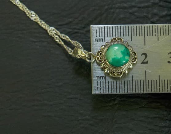 【値下げ】天然ターコイズ シルバー925 ネックレス インディアンジュエリー