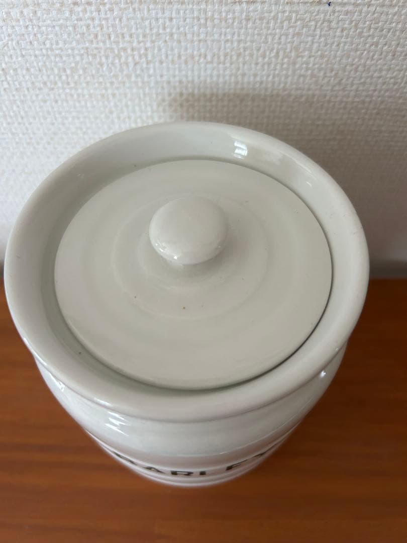 イギリス アンティーク キャニスター ジャー barley 陶器 キッチンジャー