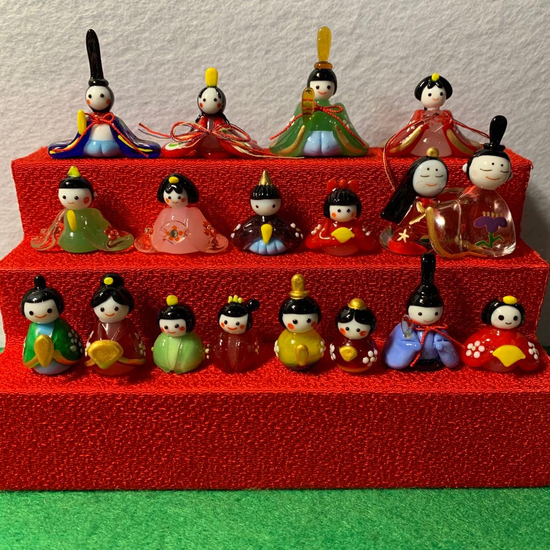 お雛様　　ガラス細工　ミニチュア