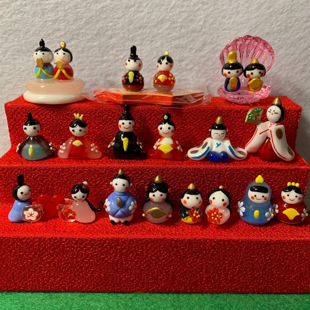 お雛様　　ガラス細工　ミニチュア