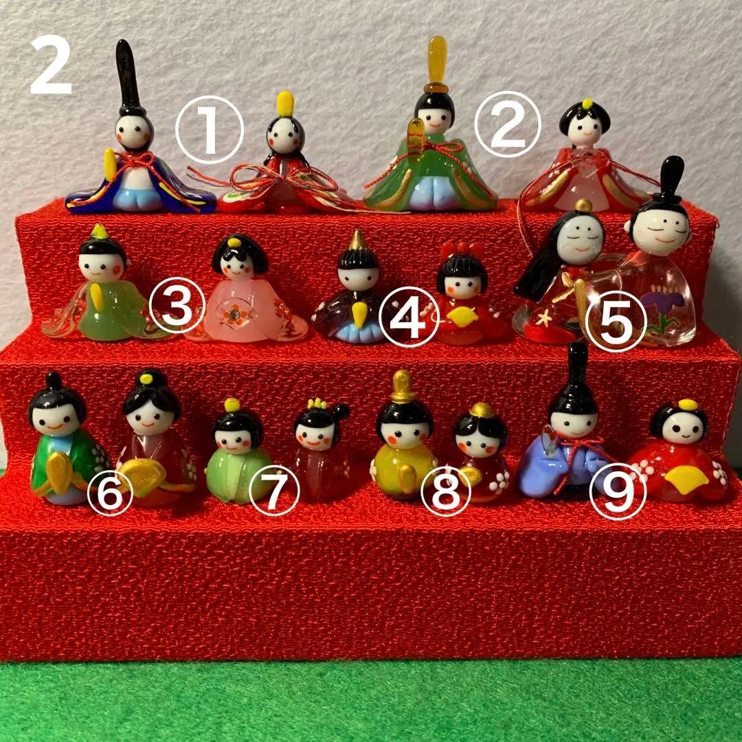 お雛様　　ガラス細工　ミニチュア