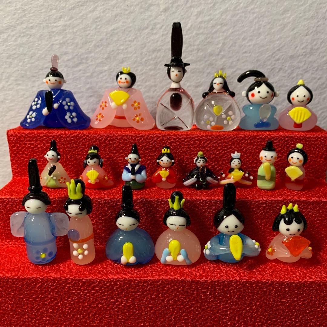 お雛様　　ガラス細工　ミニチュア