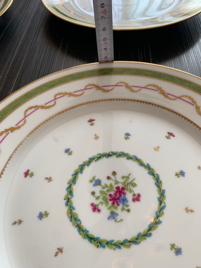 お値下げ。アビランド　ヴューパリ　大皿4枚、小皿7枚、スープカップ6客　セット