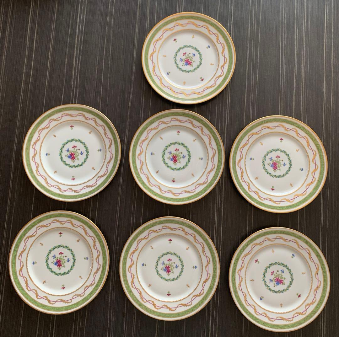 お値下げ。アビランド　ヴューパリ　大皿4枚、小皿7枚、スープカップ6客　セット