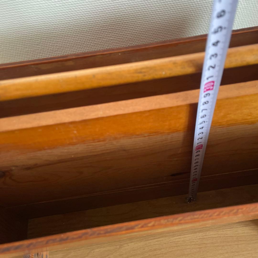 アメリカ購入　アンティーク　木製ラック レトロ　イラスト　本立て　ビンテージ