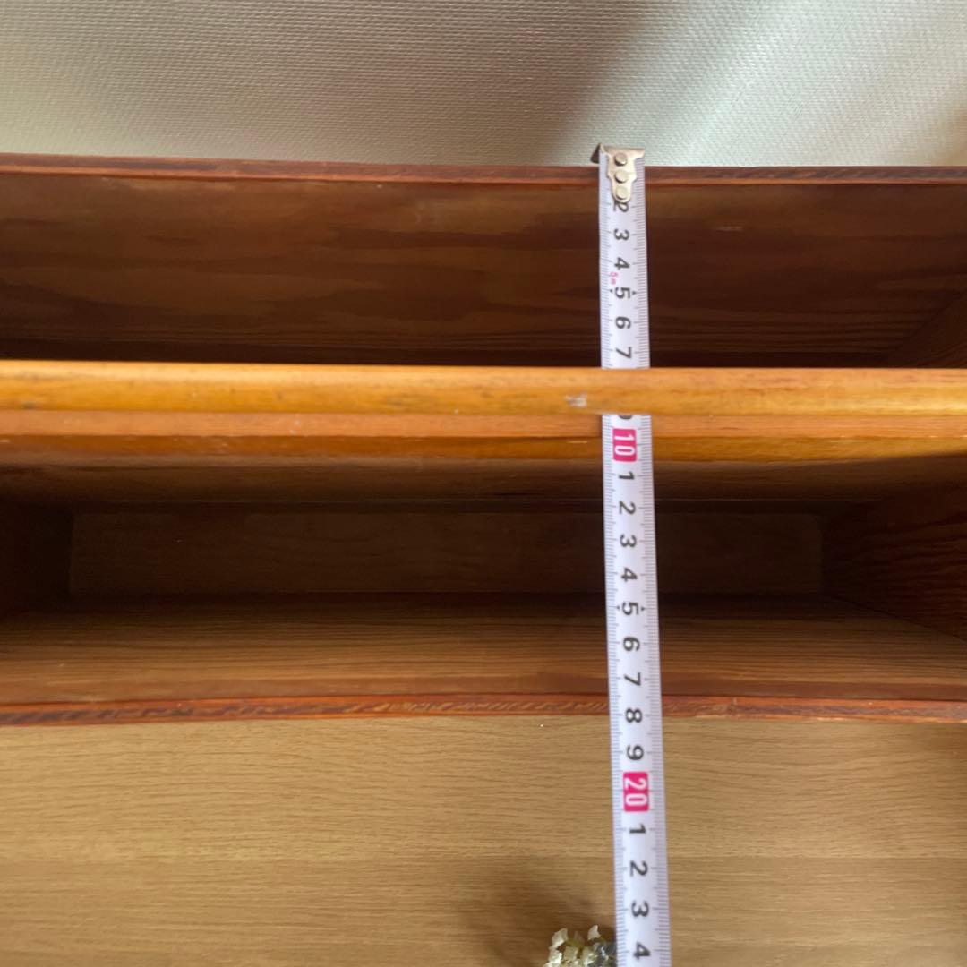 アメリカ購入　アンティーク　木製ラック レトロ　イラスト　本立て　ビンテージ