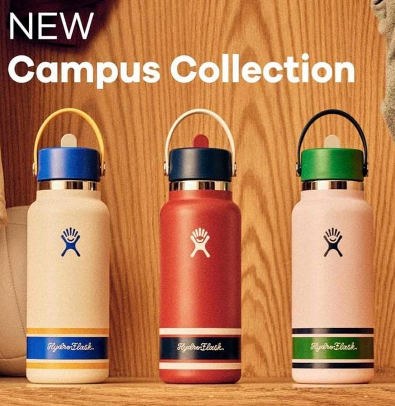 【限定品】 ハイドロフラスク 32oz ストロー付水筒 キャンパスアイボリー