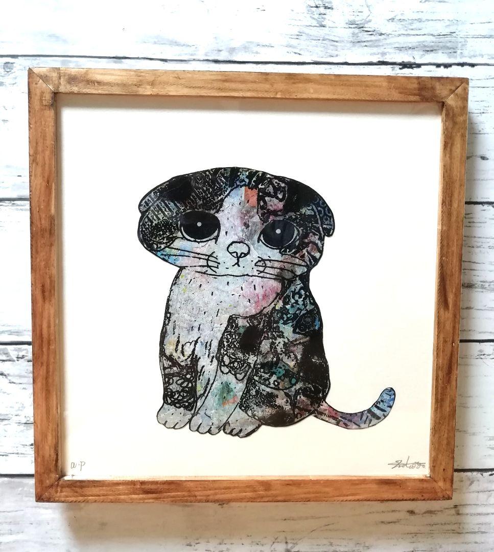 額縁ご確認ページ　プカプカ猫　ひらめき猫×2 おまもり猫