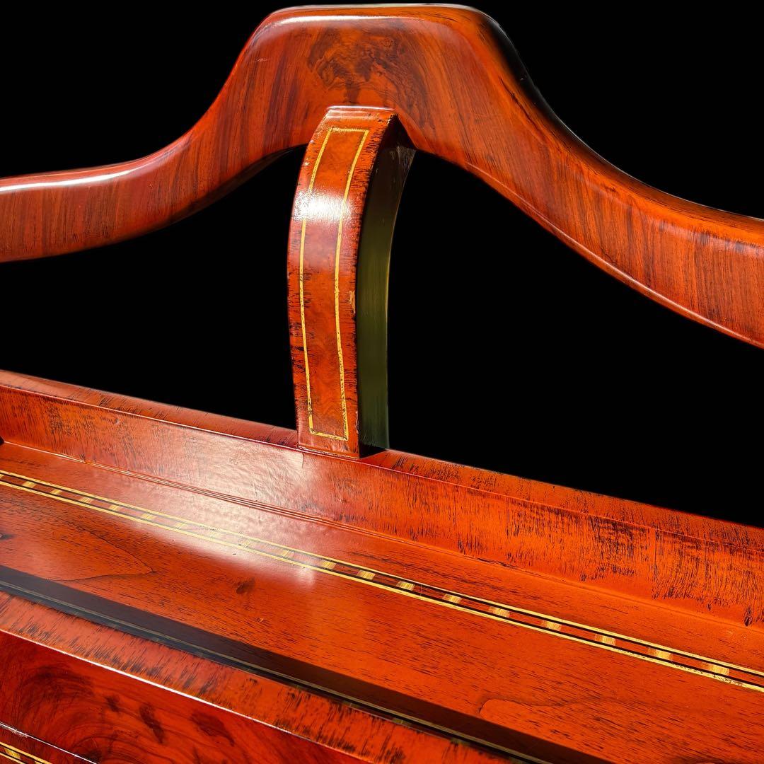 アンティーク調　ハンガーラック　マホガニー　無垢