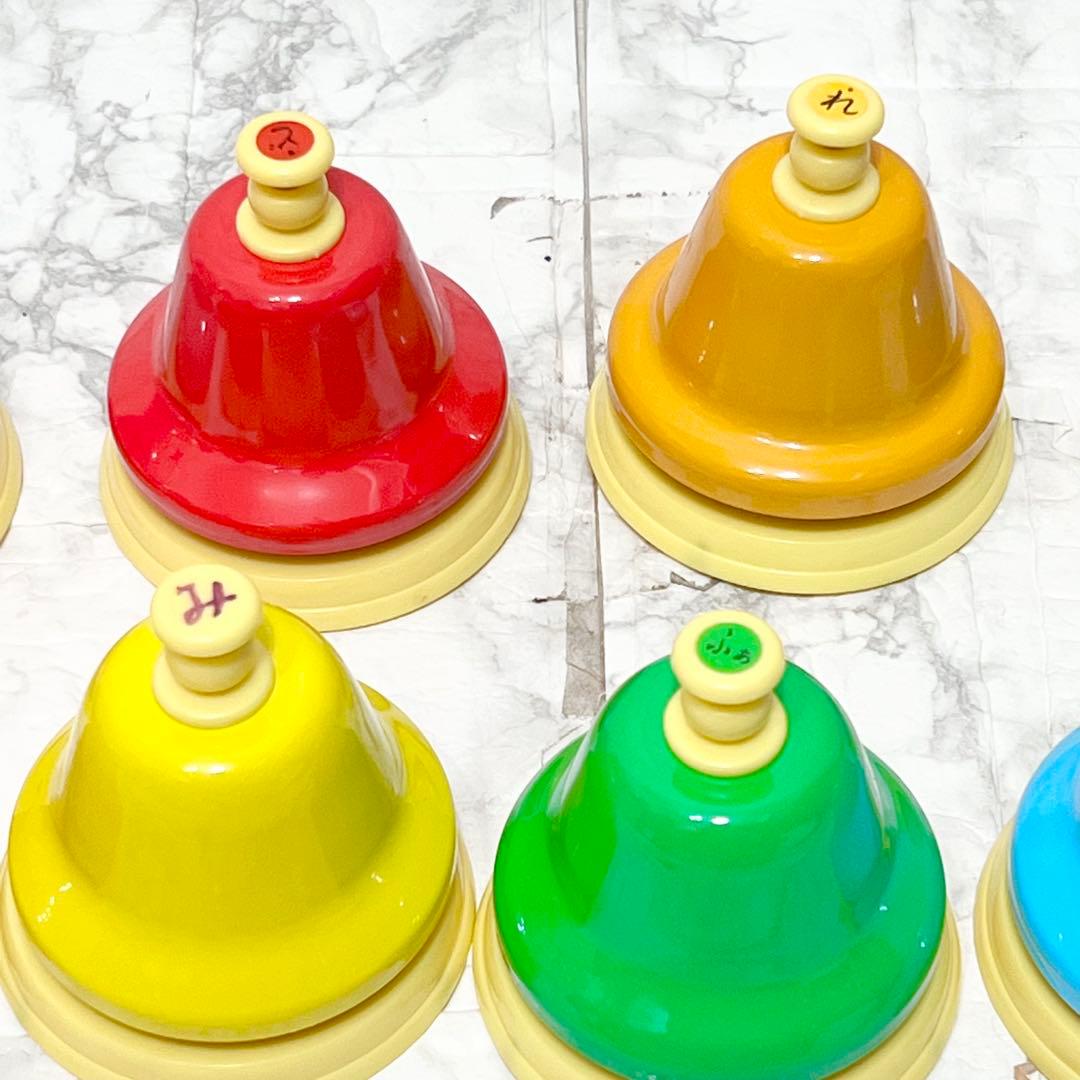 良品】SUZUKI ベルハーモニー デスクタイプ単音 ハンドベル 10音セット