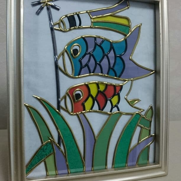 まりこのグラスアート ～こいのぼり～