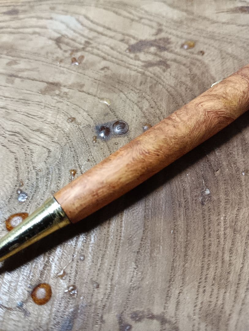 木軸シャーペン0.5㎜ 花梨瘤蜜蝋クリーム仕上げ - メルカリ