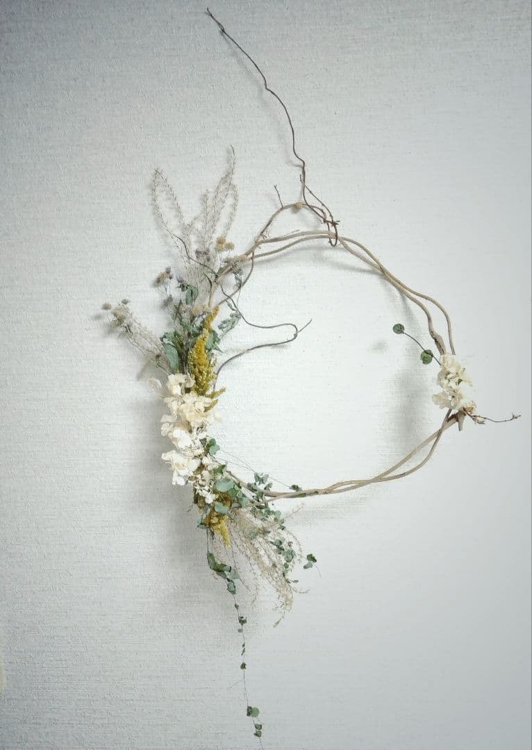 Lake & Sea 山野草のドライフラワー壁掛けドライフラワースワッグ山野草リ