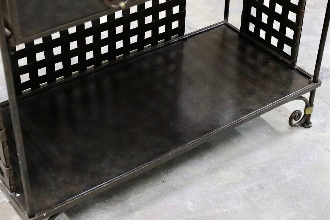 GMIK215○アイアン インダストリアル デスク 飾り棚 シェルフ ラック