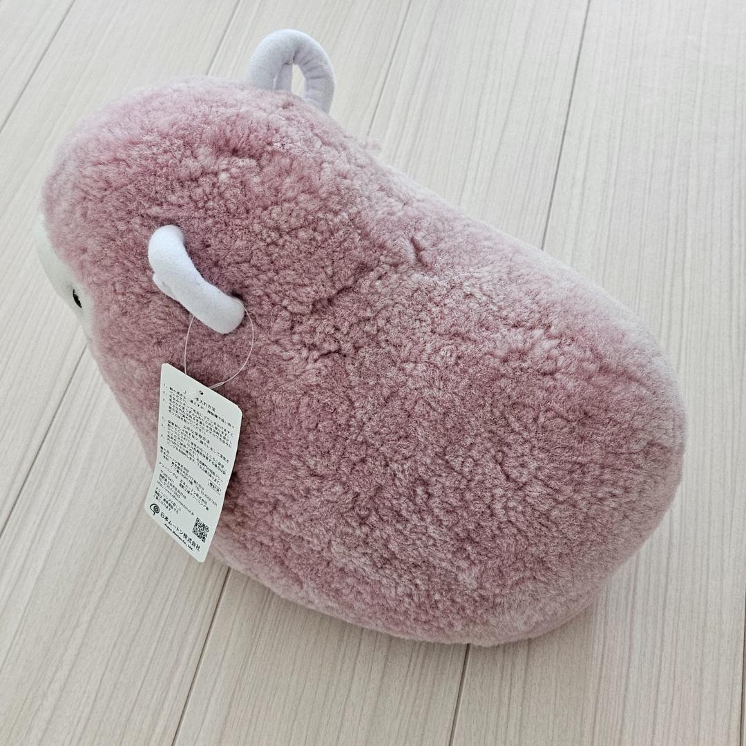 【未使用】じぶんまくら ムートンひつじぬいぐるみピンク