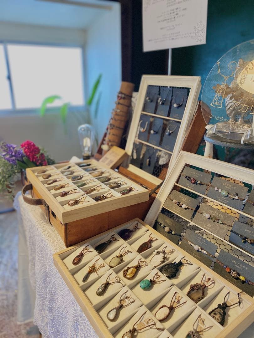 ソーダライト＊天然石マクラメネックレス/ヒーラーの作るお守りアクセサリー