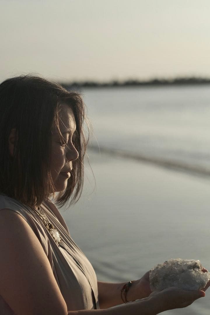 ソーダライト＊天然石マクラメネックレス/ヒーラーの作るお守りアクセサリー