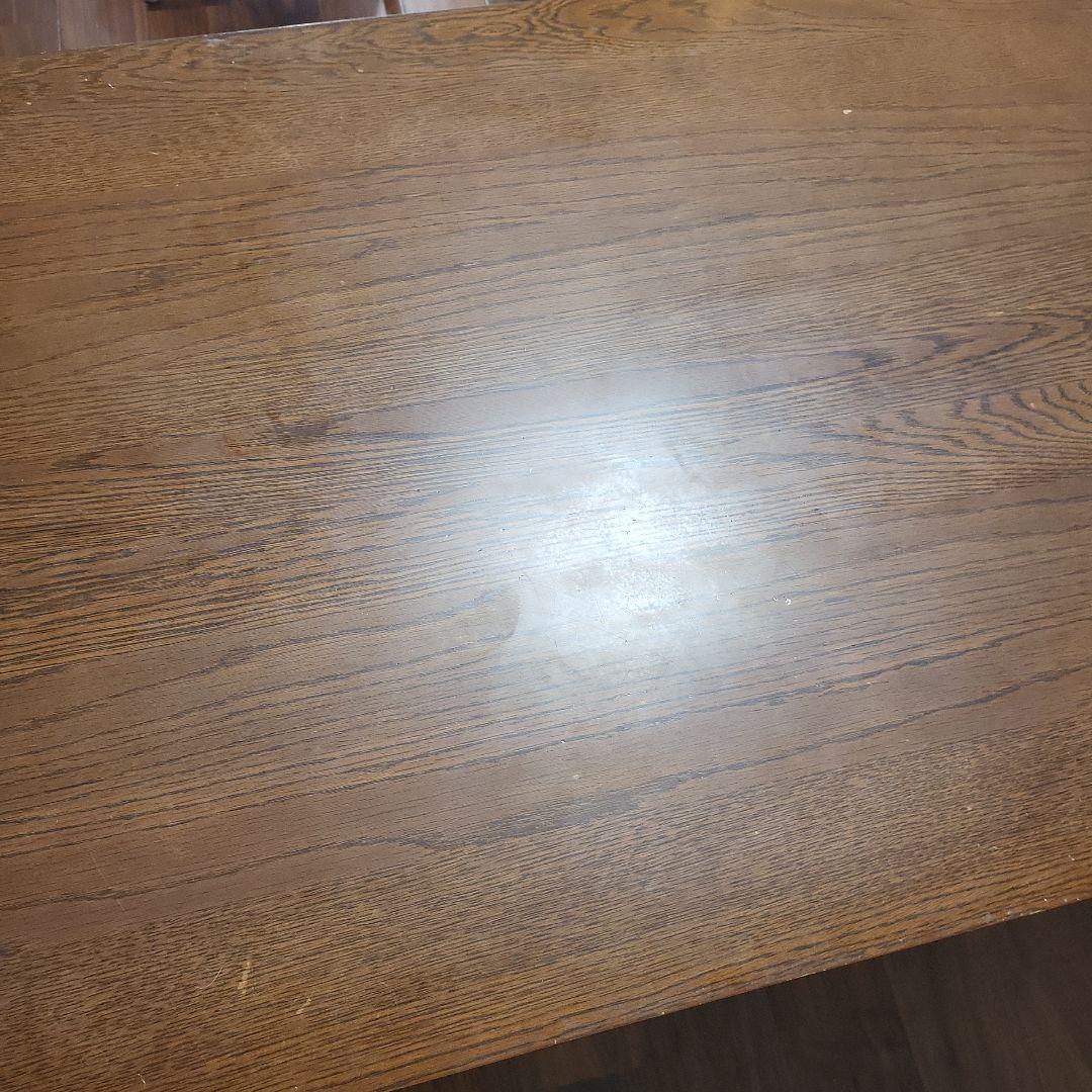 千葉県 ダイニングテーブル ニトリ 木製ブラウン長方形テーブル 170*80