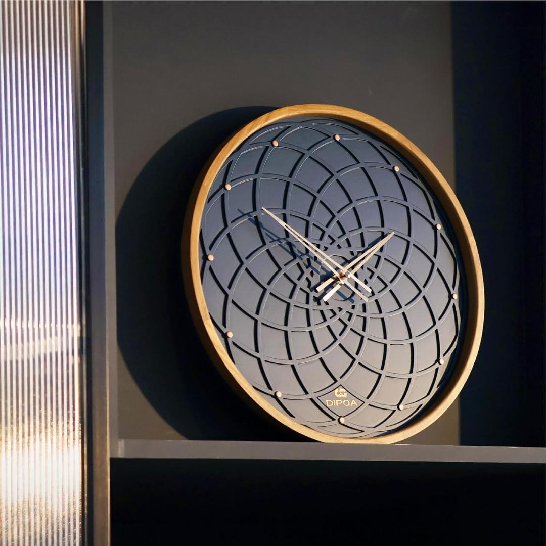 掛け時計 おしゃれ 木製 壁掛け時計 40cm 大きめ レトロ ドイツ Wood