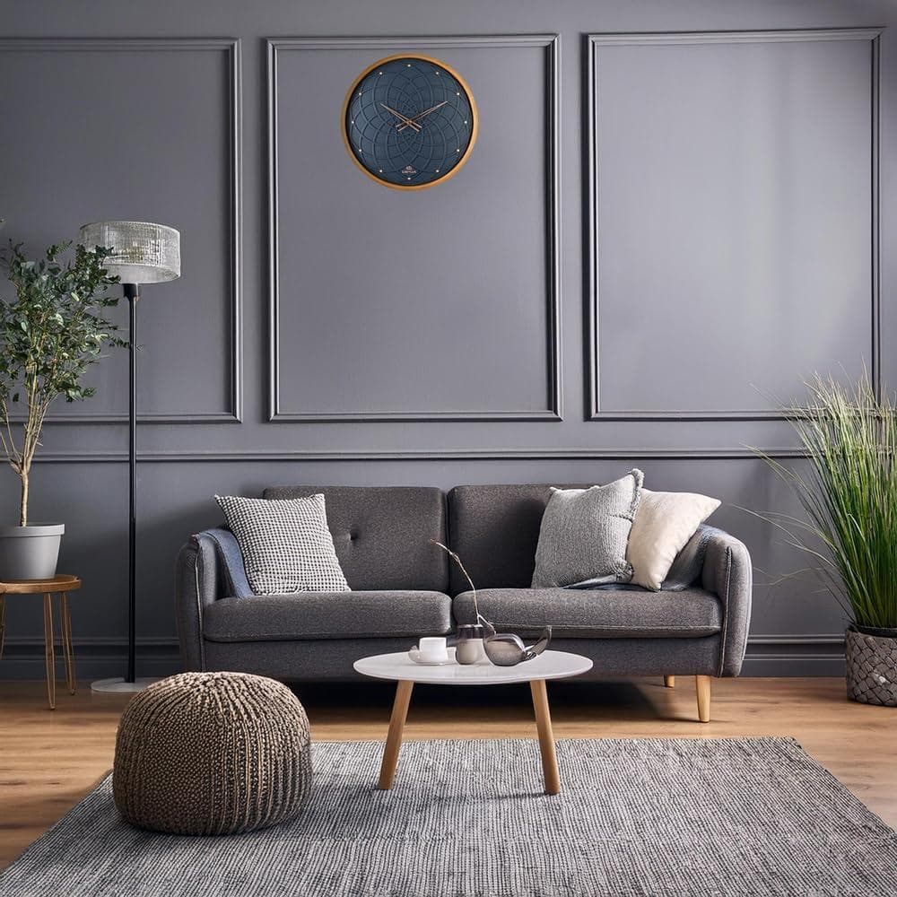 掛け時計 おしゃれ 木製 壁掛け時計 40cm 大きめ レトロ ドイツ Wood