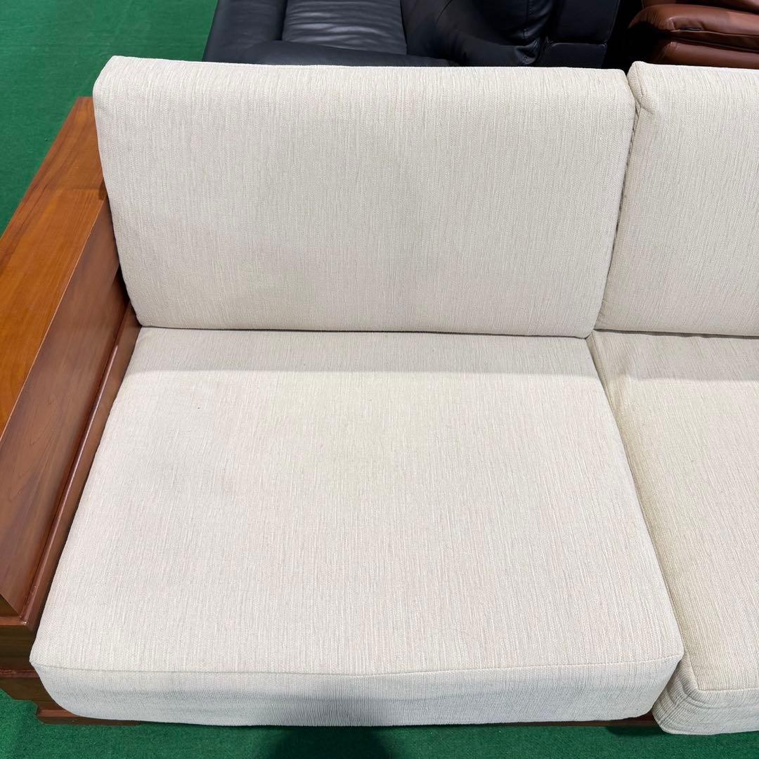 スキャンティーク 2.5人掛けソファ インテリア 木製 N002