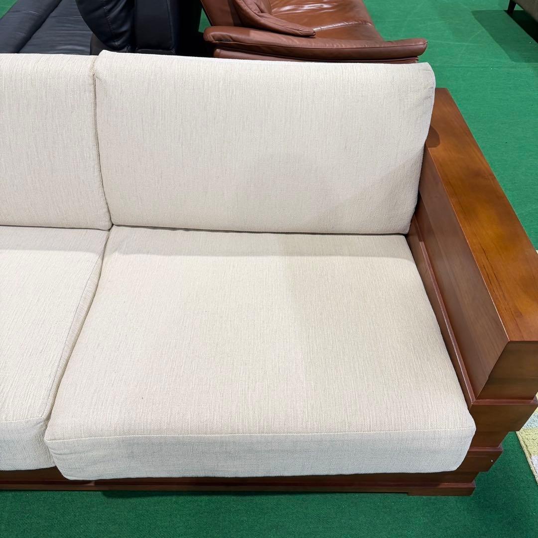 スキャンティーク 2.5人掛けソファ インテリア 木製 N002