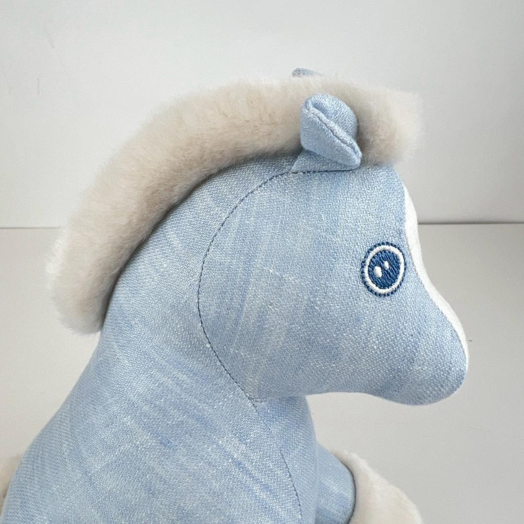 新品未使用 HERMES エルメス　ぬいぐるみ　ベビーエルミー　ブルーグラシエ