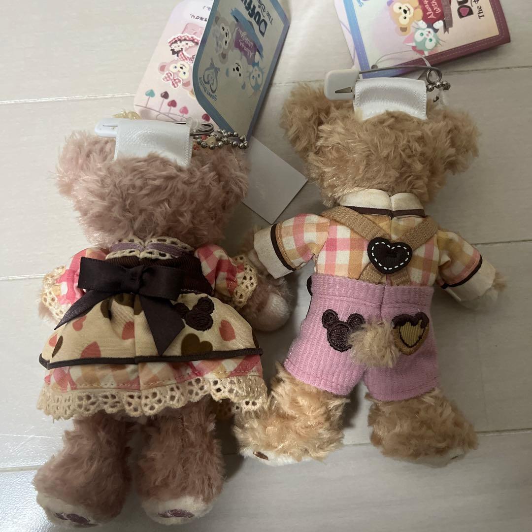 スウィート・ダッフィー ダッフィー & シェリーメイ ぬいぐるみバッジ