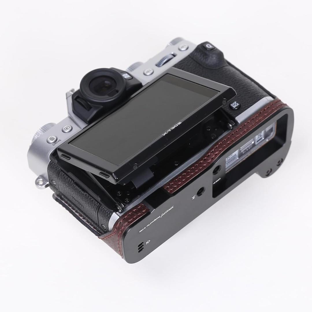 カメラケース 富士 X-T30 本革 レトロコーヒ