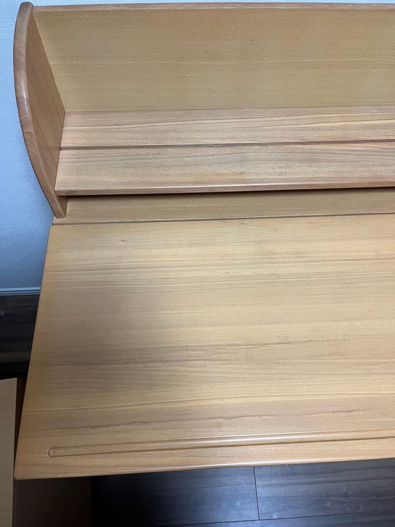 コスガ　学習机(机・上棚・引き出し三点セットの机)