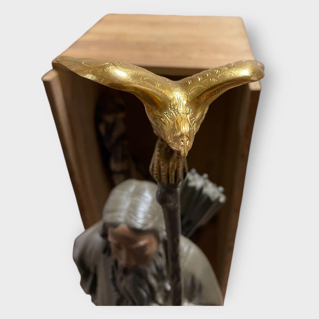 麦銅製 神武天皇尊像 金村光造作 木箱付き 八咫烏像