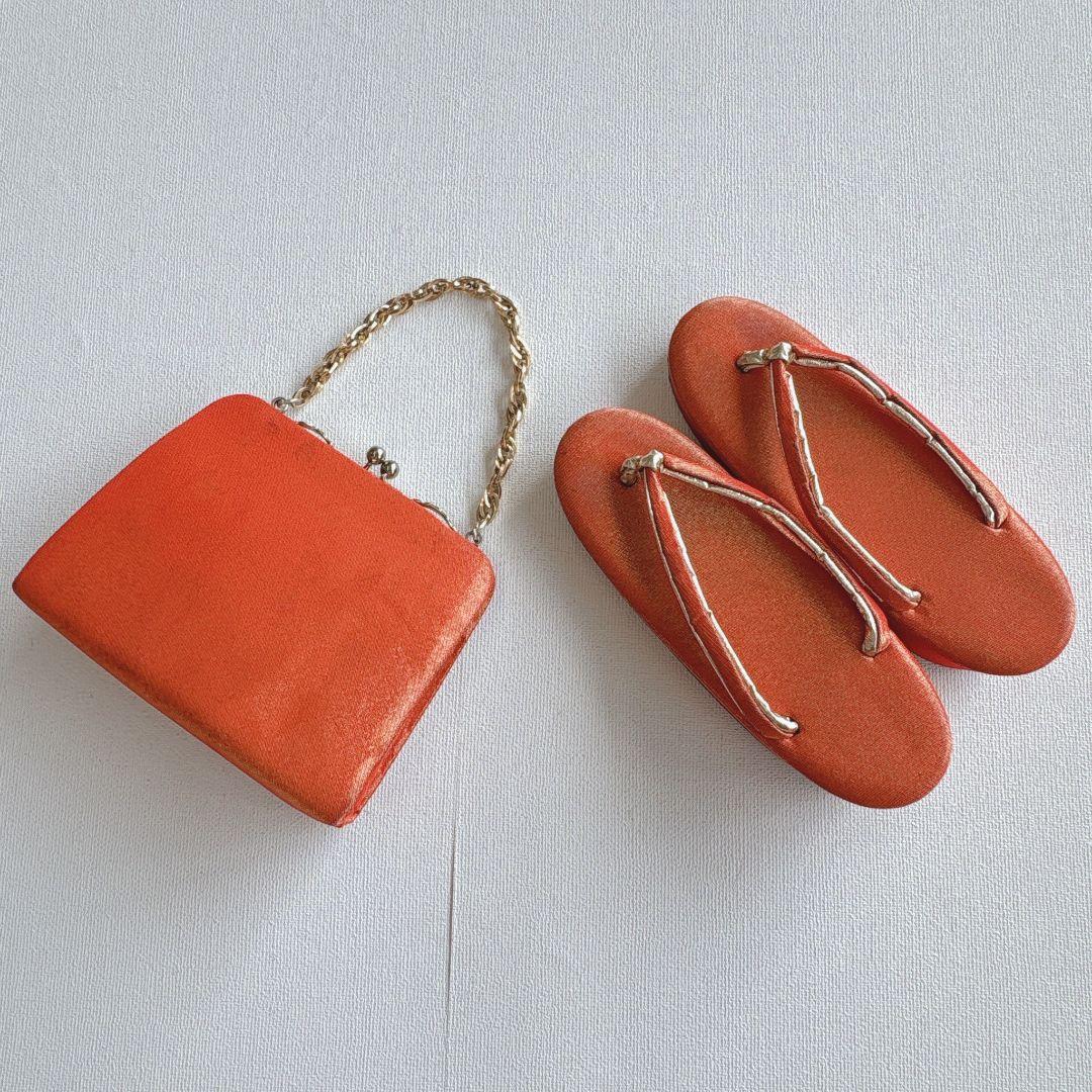 フルセット　七五三７歳女児　茶色地　桜　袋帯　シルバー地　長襦袢付　7292